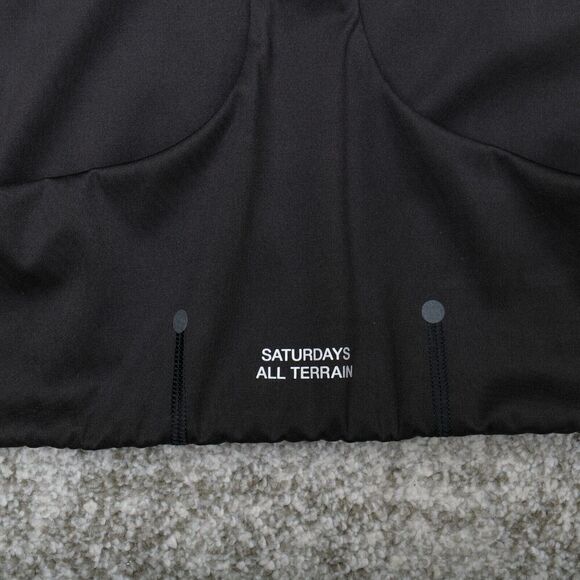 Saturdays NYC All Terrain High Neck Racer Back Sports Bra Black Athletic‎ Sporty - Picture 6 of 6